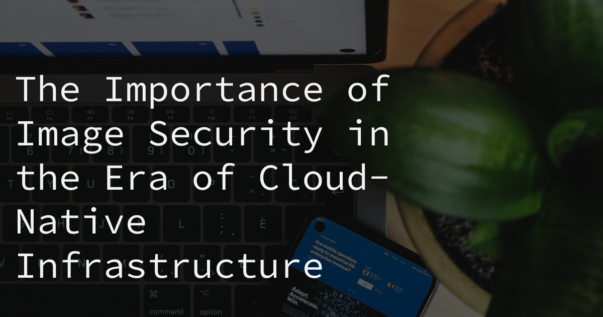 The Importance of Image Security in the Era of Cloud-Native Infrastructure
